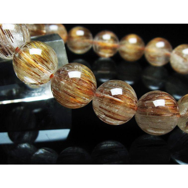 キャッツアイ ルチルクォーツ ブレスレット 12mm 一点物 [送料無料