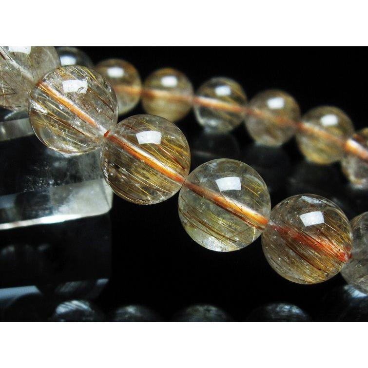 キャッツアイ ルチルクォーツ ブレスレット 11mm 一点物 [送料無料