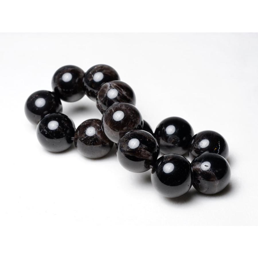 【高級】黒水晶 ブレスレット 18mm モリオン ブレスレット 18mm 黒水晶 ブレス 一点物 メール便送料無料