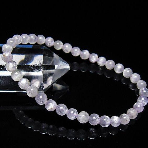 クンツァイト ブレスレット 5mm 一点物 メール便可 [M便 1/10] 111