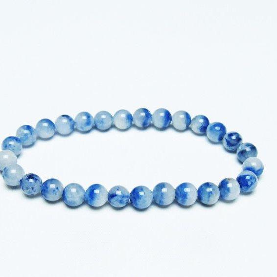 デュモルチェライトインクォーツ ブレスレット 7mm 一点物 メール便可