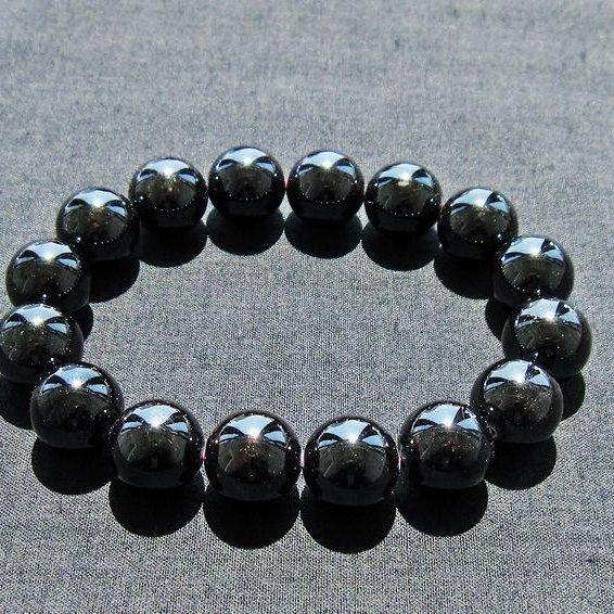 ガーネット ブレスレット 14mm 一点物 メール便送料無料 111-41483