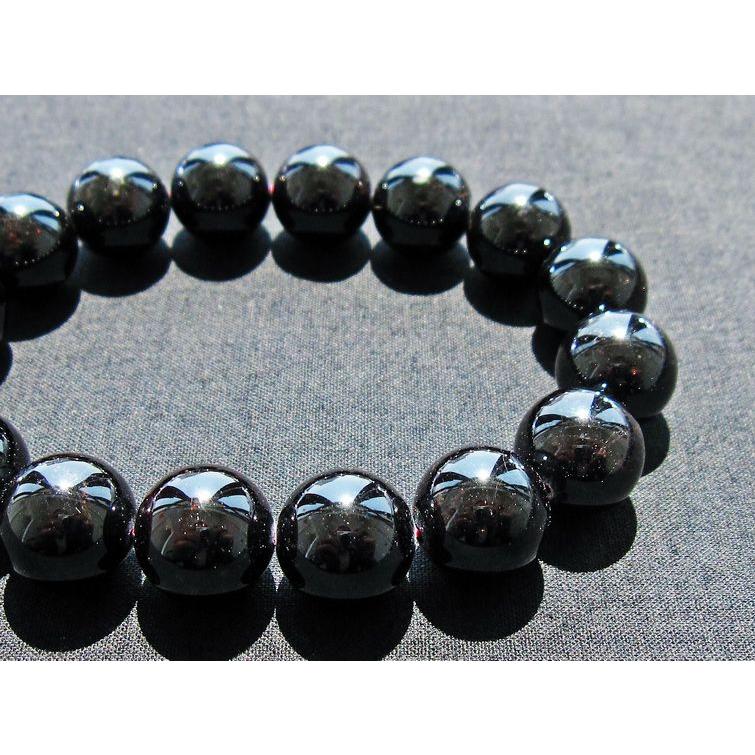 ガーネット ブレスレット 14mm 一点物 メール便送料無料 111-41483