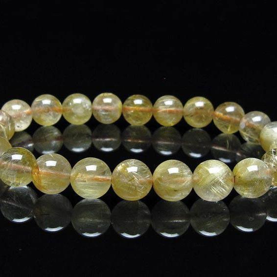 【一点物】高品質 超希少 ルチルクォーツ 9mm ブレスレット タイチン ヒカル タイチンルチルクォーツ ブレスレット 9mm ルチルクォーツ ブレス 一点