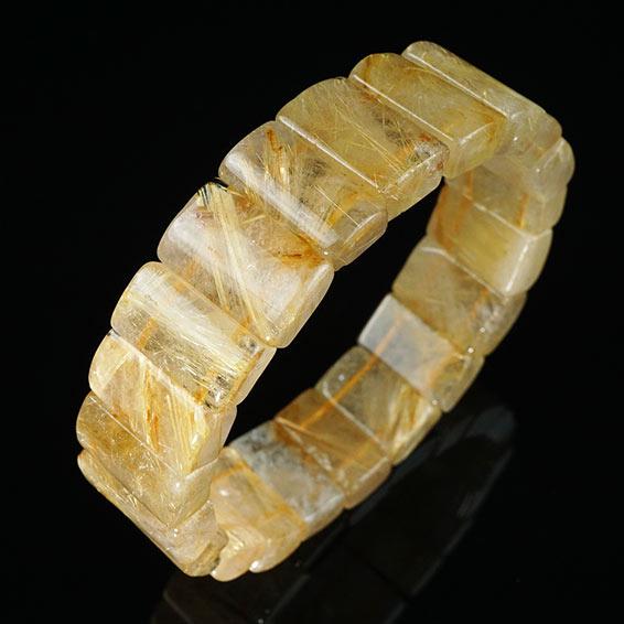 タイチンルチルクォーツ バングル ルチルクォーツ 一点物 [送料無料