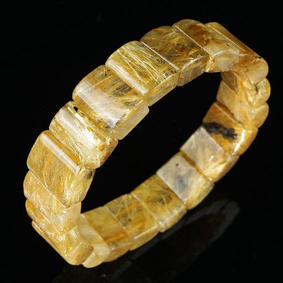 タイチンルチルクォーツ バングル ルチルクォーツ 一点物 [送料