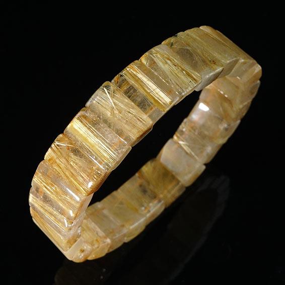 タイチンルチルクォーツ バングル ルチルクォーツ 一点物 [送料無料