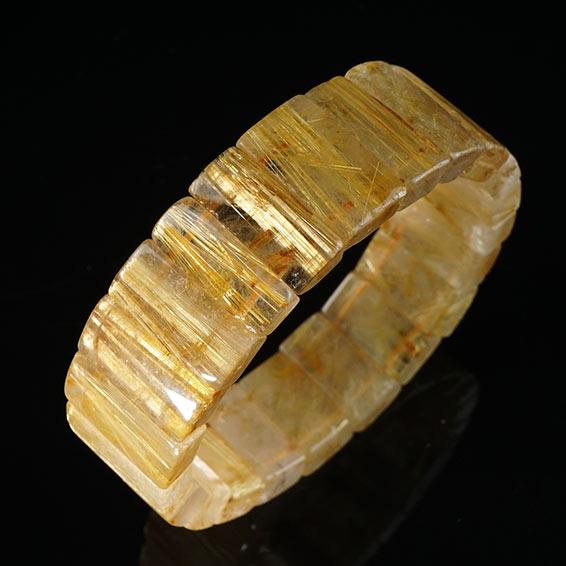 タイチンルチルクォーツ バングル ルチルクォーツ 一点物 [送料無料