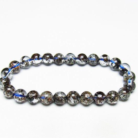 ★★ 天然石トルマリン ブレスレット 新品未使用品♫ ★★★ ガーデンファントムクォーツ ブレスレット トルマリン入り 8mm