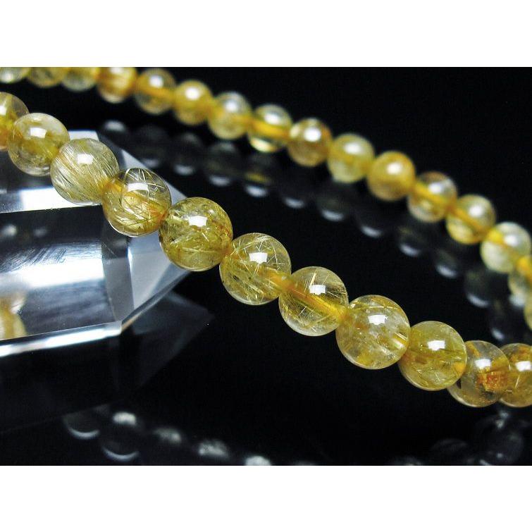 ルチルクォーツ ブレスレット 6mm タイチンルチル ブレス bracelet 