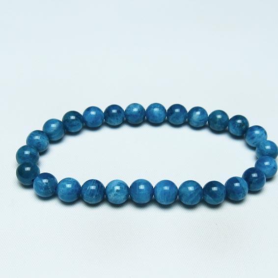 アパタイト ブレスレット 7mm 一点物 メール便送料無料 111-42974