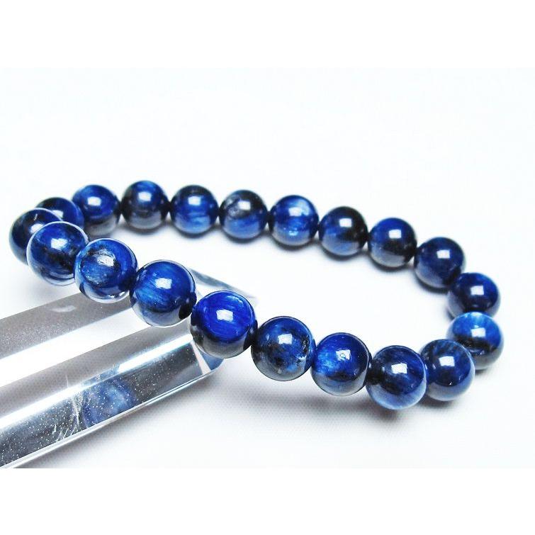 カイヤナイト ブレスレット 10mm 一点物 メール便送料無料 111-43922
