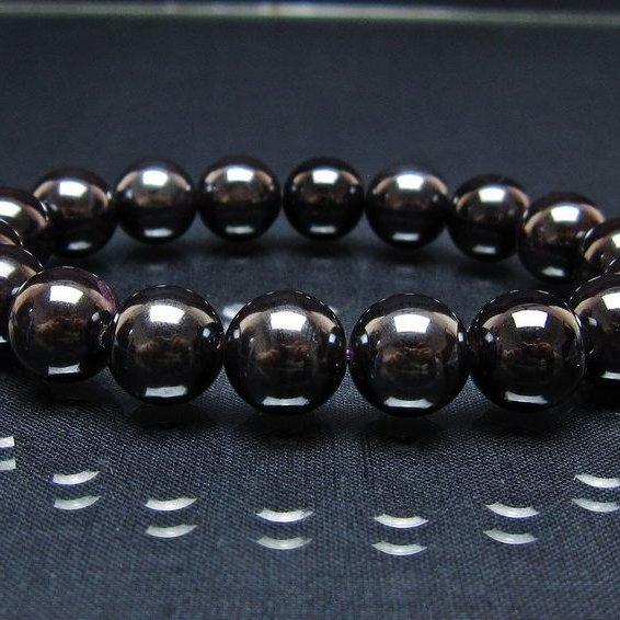 スギライト ブレスレット 12mm ブラックスギライト ブレス 一点物