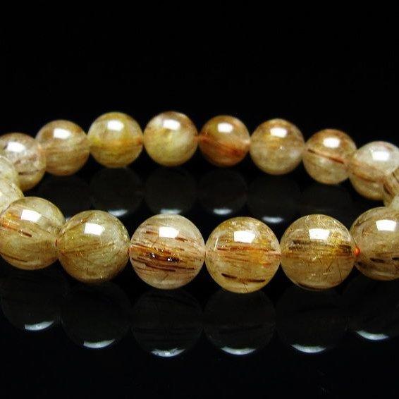 高品質 キャッツアイルチルクォーツ ブレスレット 12mm キャッツアイルチルクォーツ ブレスレット 12mm ルチルクォーツ ブレス