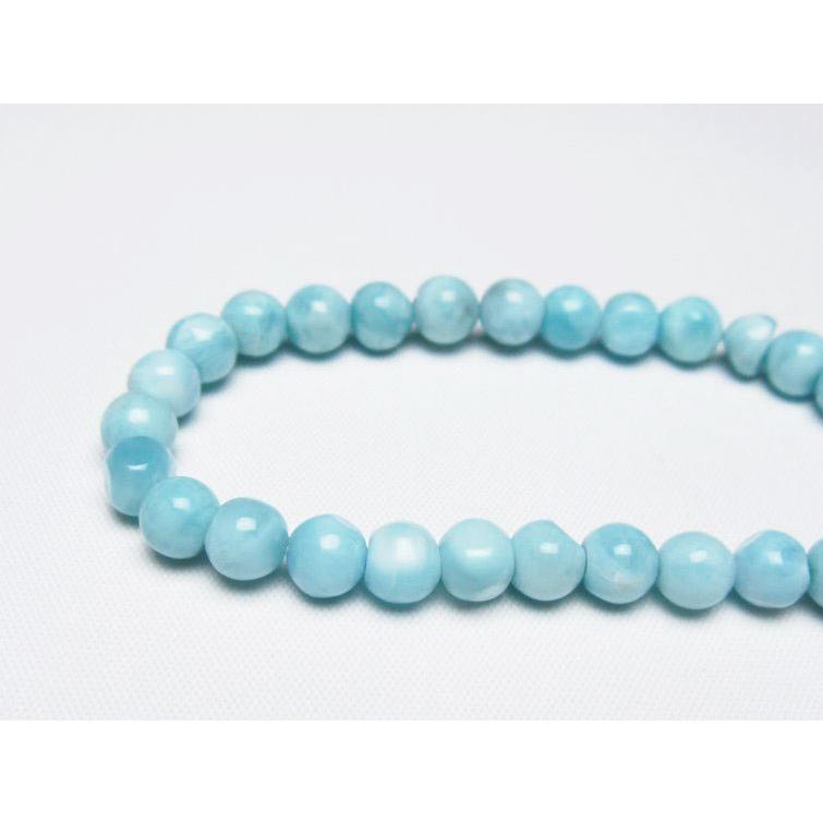 ラリマー ブレスレット 6mm 一点物 メール便送料無料 111-47979 