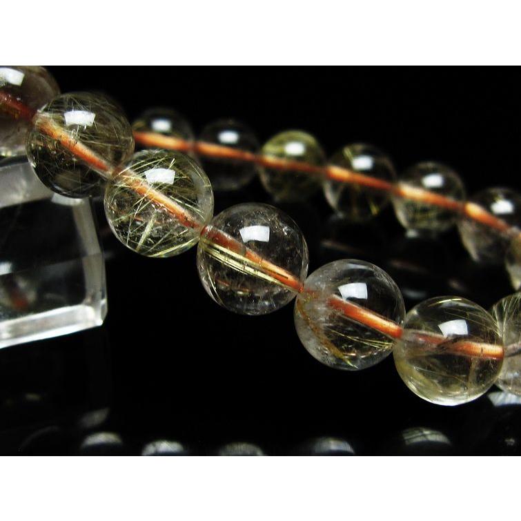 ルチルクォーツ ブレスレット 10mm タイチンルチルクォーツ