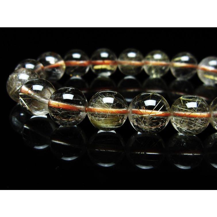 ルチルクォーツ ブレスレット 10mm タイチンルチルクォーツ