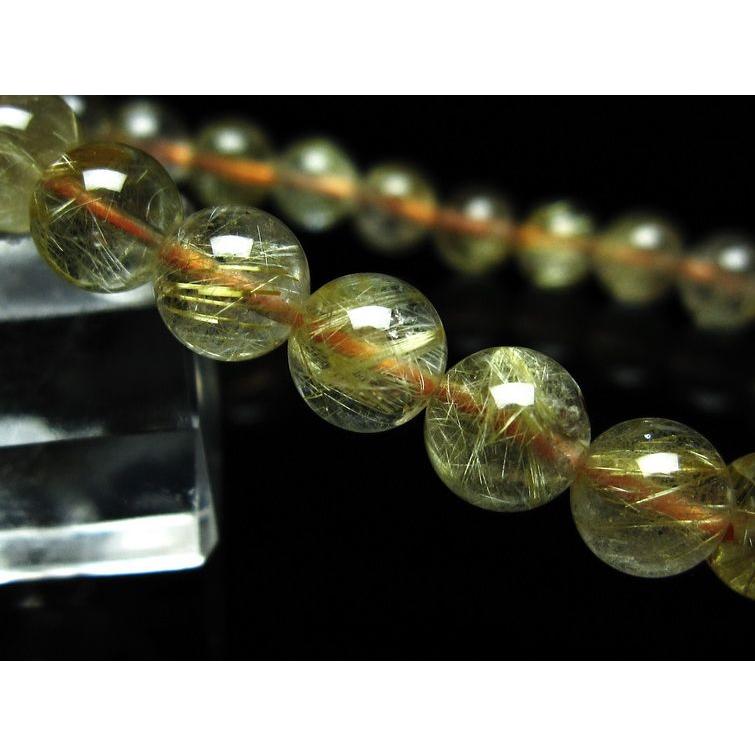 ルチルクォーツ ブレスレット 7mm タイチンルチルクォーツ