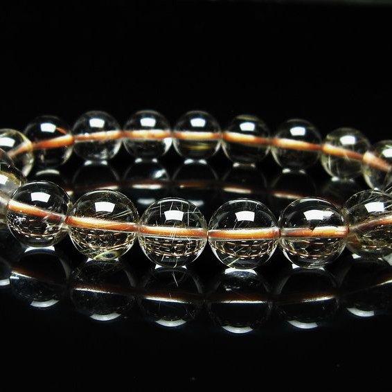 ルチルクォーツ ブレスレット 10mm タイチンルチル メール便可 [M便 1