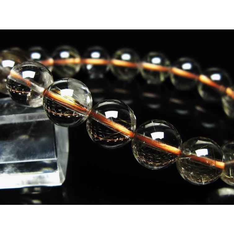 ルチルクォーツ ブレスレット 10mm タイチンルチル メール便可 [M便 1