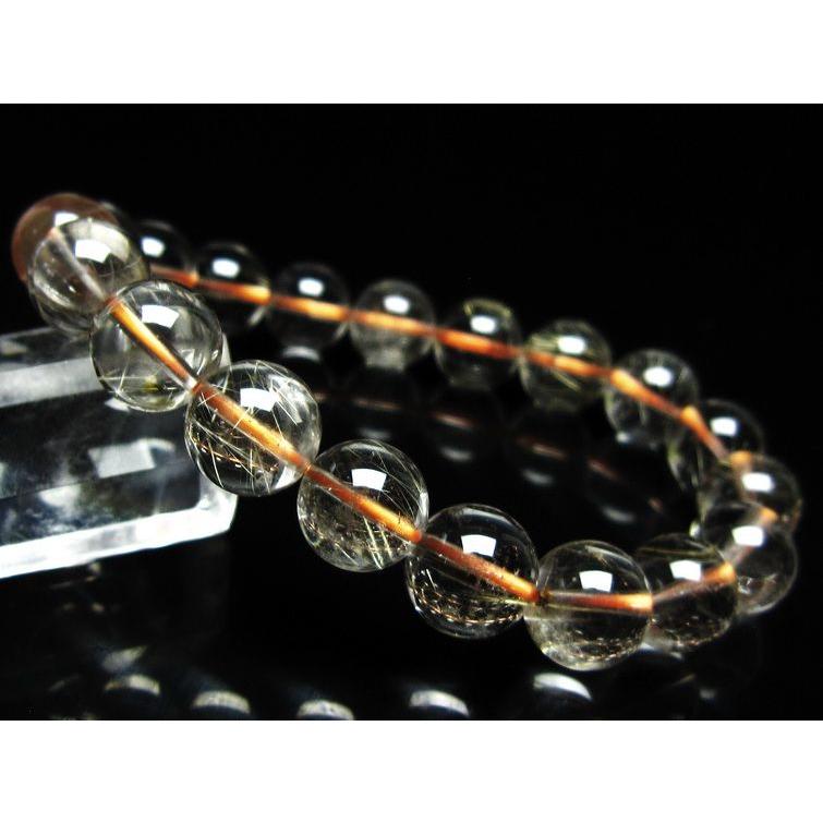 ルチルクォーツ ブレスレット 11mm タイチンルチル メール便可 [M便 1