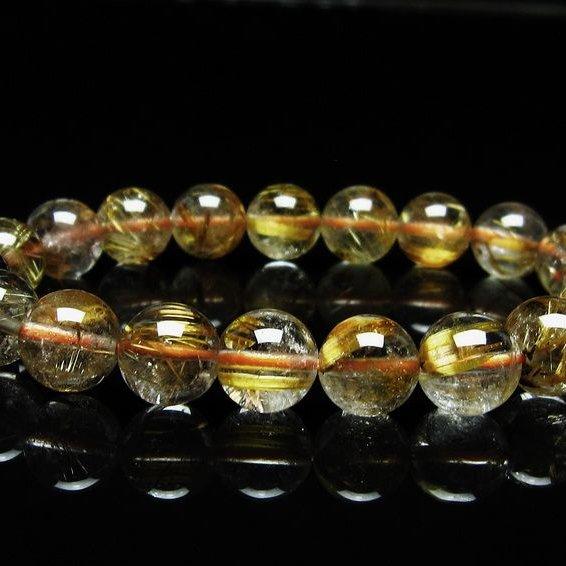 高品質 天然石 ルチルクォーツ ブレスレット 10mm台 楽天市場】ゴールドルチルクォーツ ブレスレット 10mm 17.5cm メンズ M