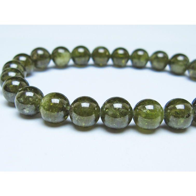 ツァボライト ブレスレット 8mm 一点物 送料無料 111-49812 : 天然石