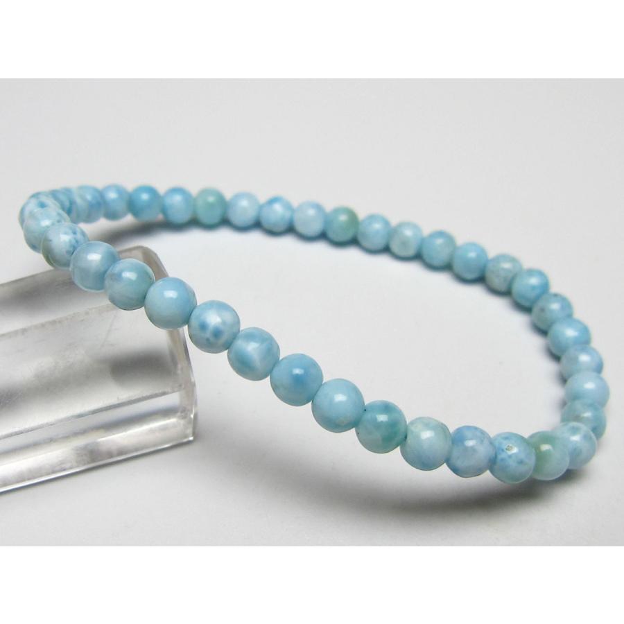ラリマー ブレスレット 5mm メール便送料無料 一点物 111-50959