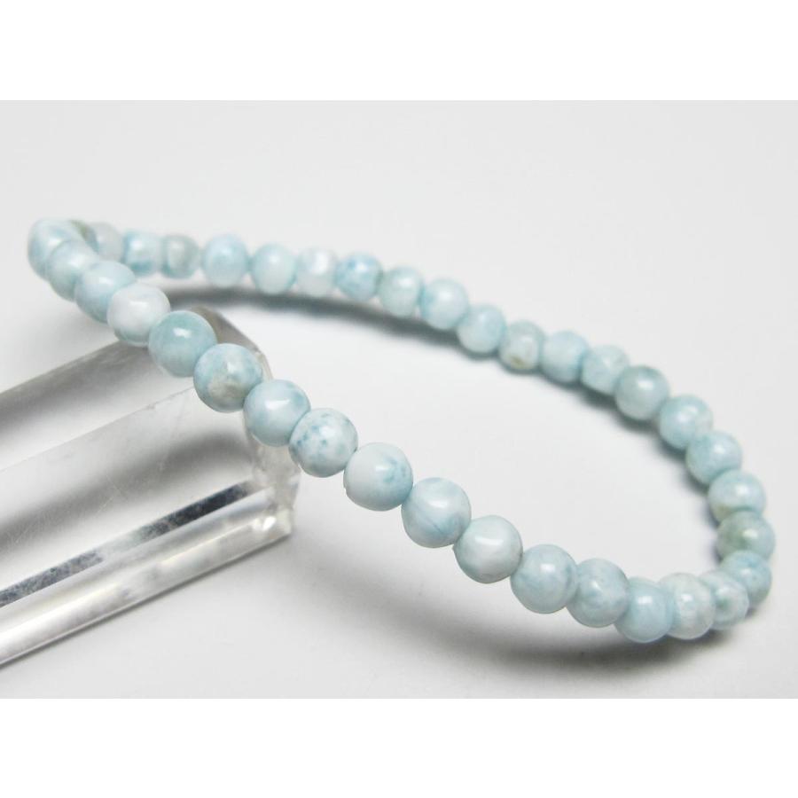 ラリマー ブレスレット 5mm メール便送料無料 一点物 111-50964