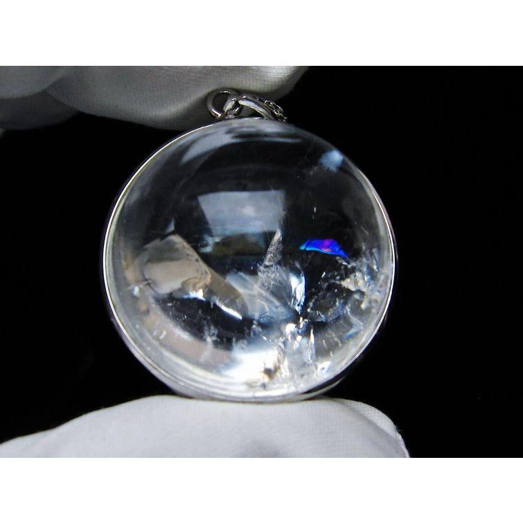 アイリスクォーツ 水晶 ペンダント 虹入り 一点物 メール便送料無料
