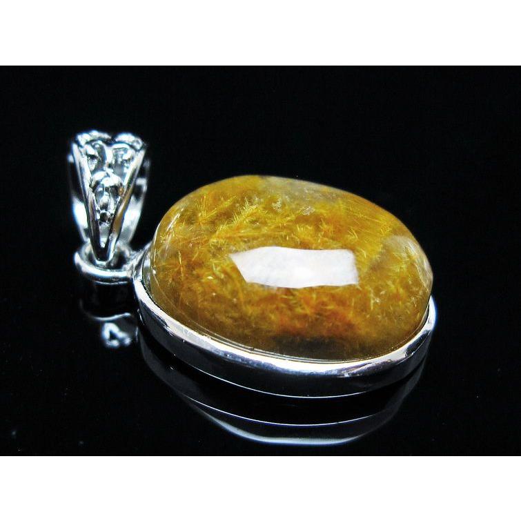 猫型リングwith太陽放射ルチル フラワータイチンルチル 世界に一つだけ