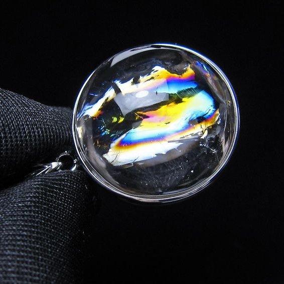 スモーキークォーツ ペンダント 虹入り 煙水晶 アイリスクォーツ 送料