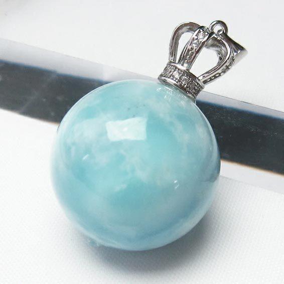 超大特価 ラリマー 丸玉ペンダント ネックレス ペンダントトップ ラリマール 送料無料 112 4652 最先端 Homeofmalones Com