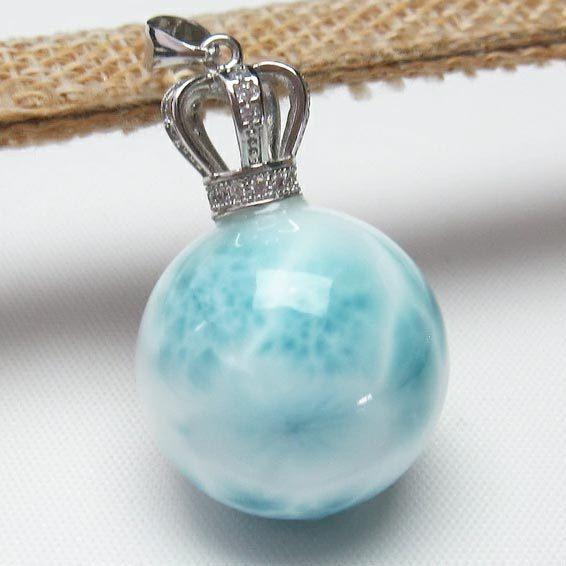 ラリマー 丸玉ペンダント ネックレス ペンダントトップ ラリマール