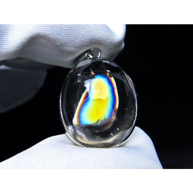 スモーキークォーツ ペンダント 虹入り 煙水晶 アイリスクォーツ 一点
