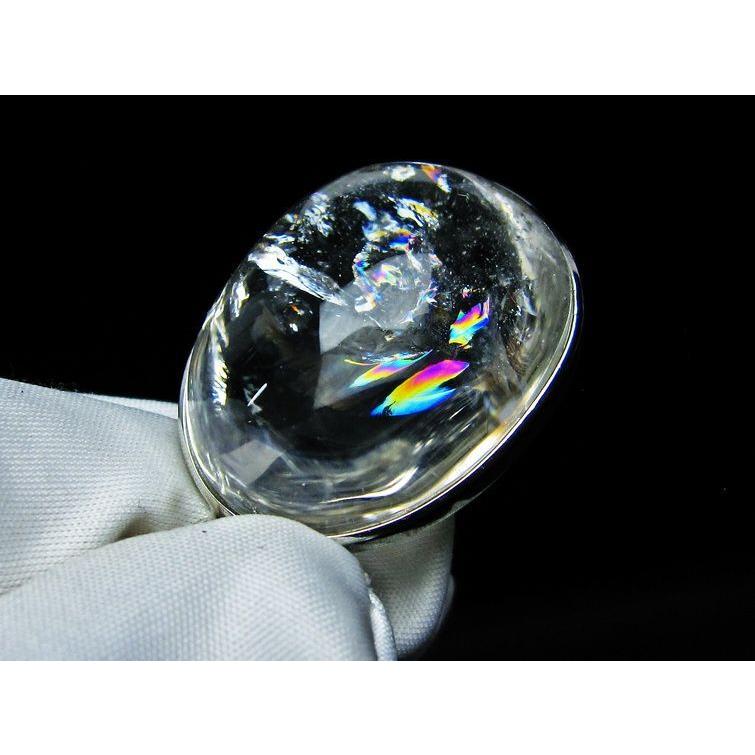 アイリスクォーツ 水晶 ペンダント 虹入り 一点物 メール便送料無料 [M