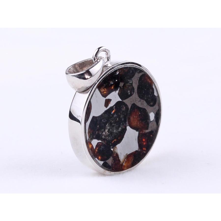 パラサイト隕石 ペンダント パワーストーン ペンダントトップ Pallasite Meteorite メンズ レディース アクセサリー 一点物 送料無料 112-9230_2