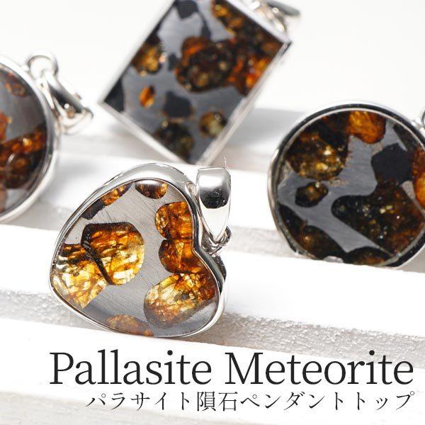 パラサイト隕石 ペンダント メテオライト ペンダントトップ Pallasite