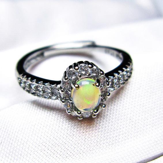 オパール 指輪 リング プレシャスオパール 12号 フリーサイズ 調整可能