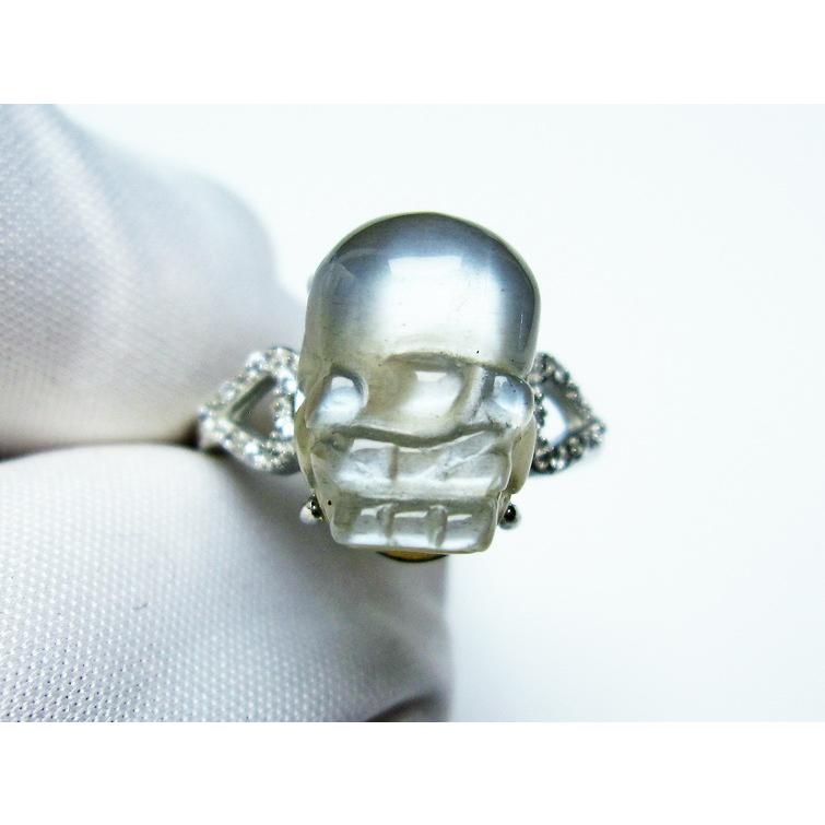 ムーンストーン 指輪 リング 貔貅（ひきゅう） 15号 一点物 メール便