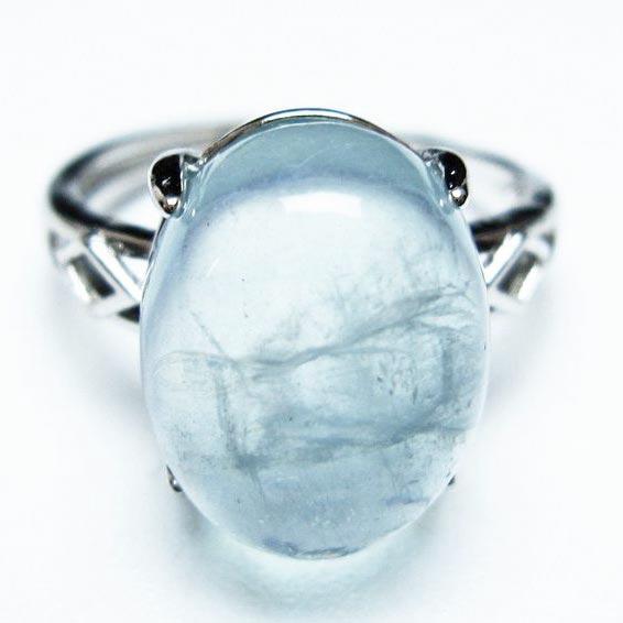 天然石　アクアマリン　リング　フリーサイズ アクアマリン リング 指輪 フリーサイズ 17号 一点物 メール便可 [M便