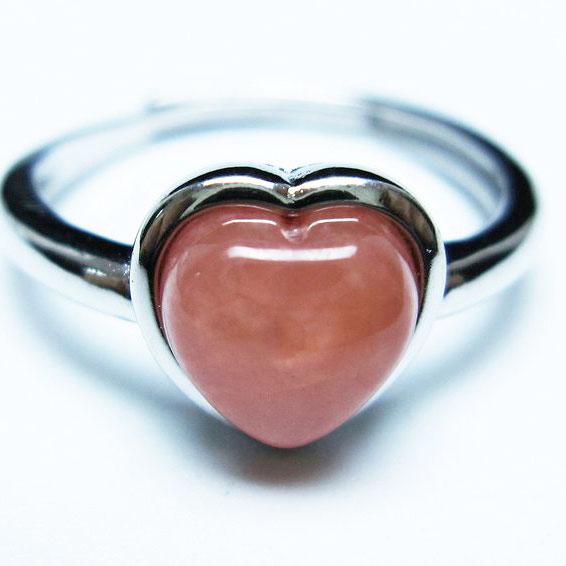 インカローズ リング ハート 指輪 フリーサイズ 14号 一点物 メール便