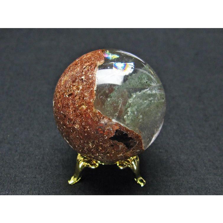 ガーデンクォーツ 丸玉 水晶 スフィア ファントム 40mm 一点物 141