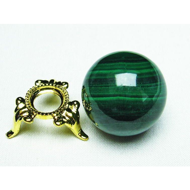 マラカイト 丸玉 スフィア 30mm 送料無料 一点物 141-3533 : 天然石