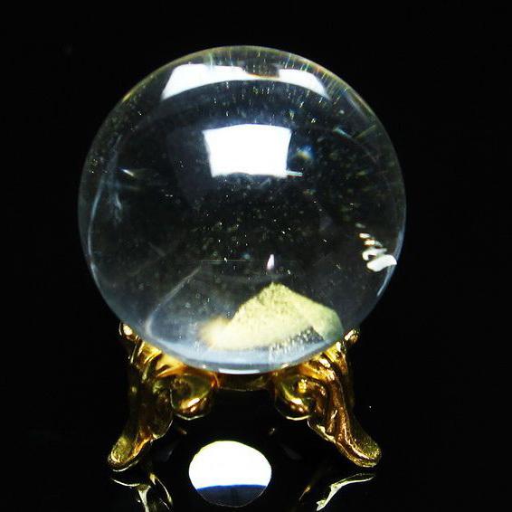 水晶 丸玉 スフィア ファントム 24mm 一点物 141-4109 : 天然石