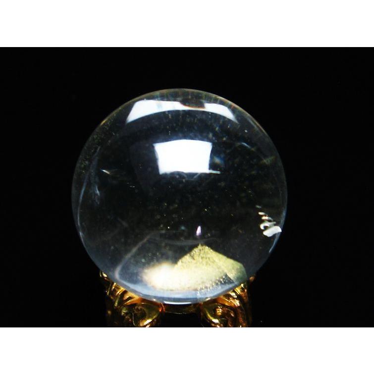 水晶 丸玉 スフィア ファントム 24mm 一点物 141-4109 : 天然石