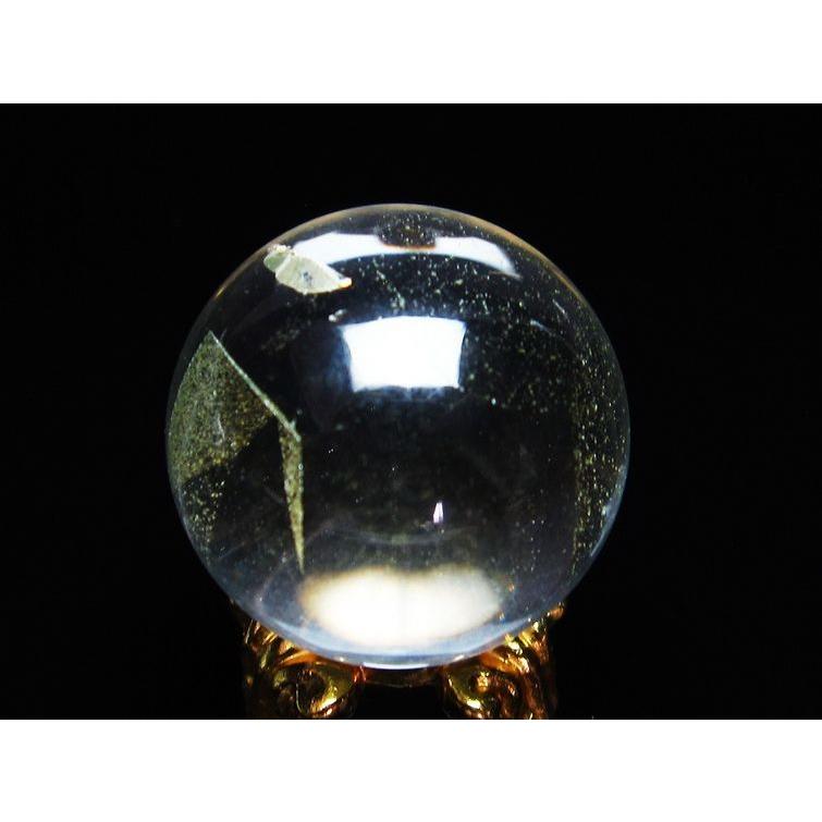 水晶 丸玉 スフィア ファントム 24mm 一点物 141-4109 : 天然石