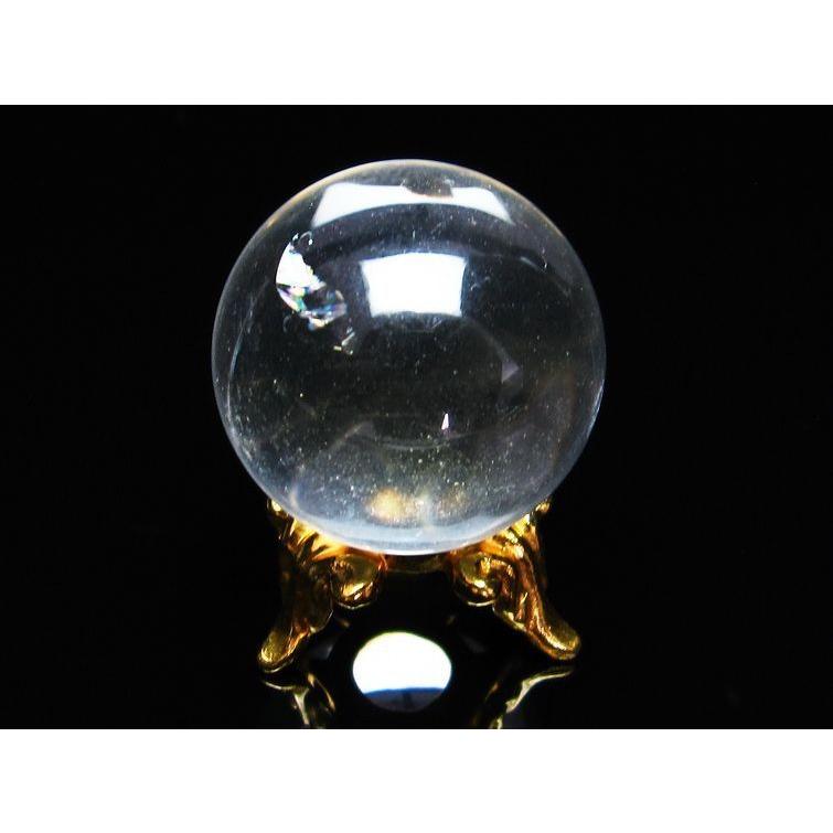 水晶 丸玉 スフィア 25mm 一点物 141-4124 : 天然石・パワーストーンの