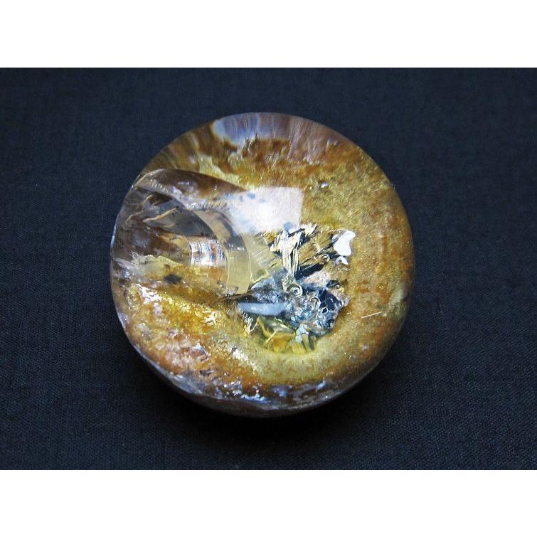 ゴールドタイチンルチル 水晶 丸玉 スフィア 41mm 一点物 送料無料 141