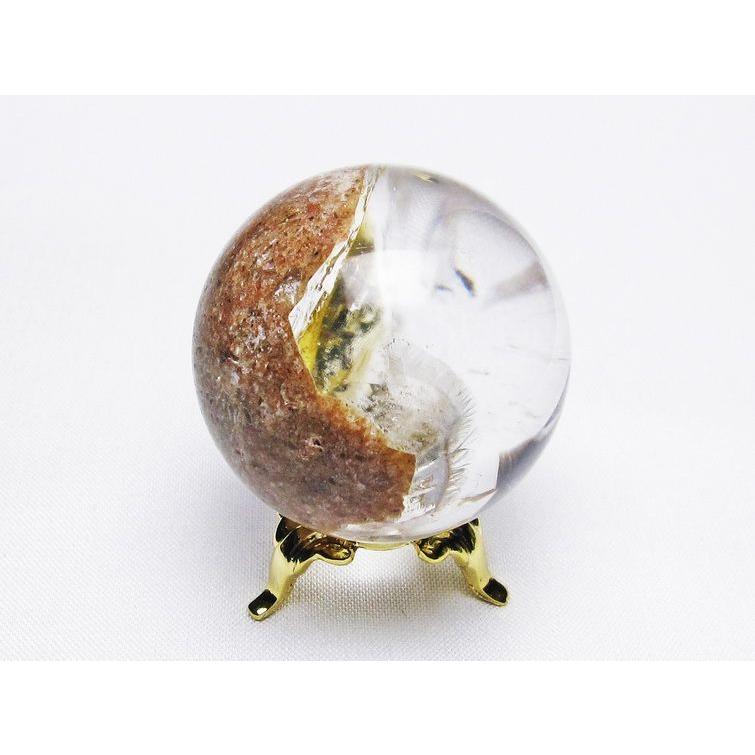 ゴールドタイチンルチル 水晶 丸玉 スフィア 41mm 一点物 送料無料 141